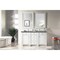 James Martin Vanities Bristol 60in Double Vanity, Bright White w/ 3 CM Charcoal Soapstone Quartz Top 157-V60D-BW-3CSP - alternate 5